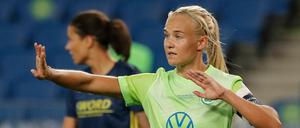 Pernille Harder beim Champions League Finale. 