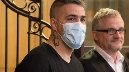 Rapper Bushido im Gerichtssaal. 
