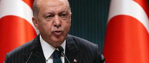 Wurde vom türkischen Nachrichtensender Tele1 kritisiert: Präsident Erdogan (Archivbild)
