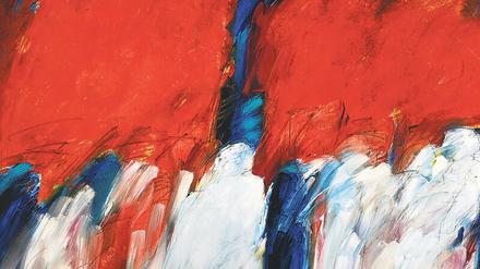 Mehmet Gülers abstraktes Ölgemälde „Genuss der Hitze“ ist seit 2019 Teil der Kunstsammlung des Bundestages.
