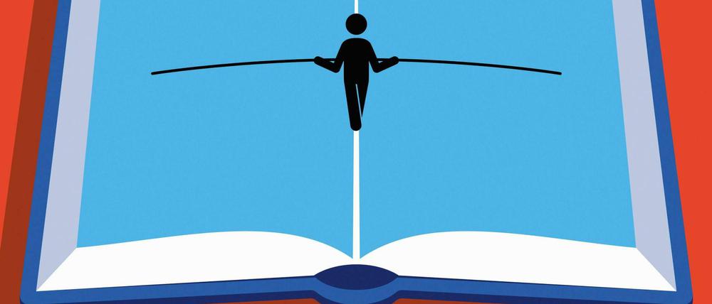 Schön das Gleichgewicht halten! Nur hier ist der Mittelweg nicht der Tod.