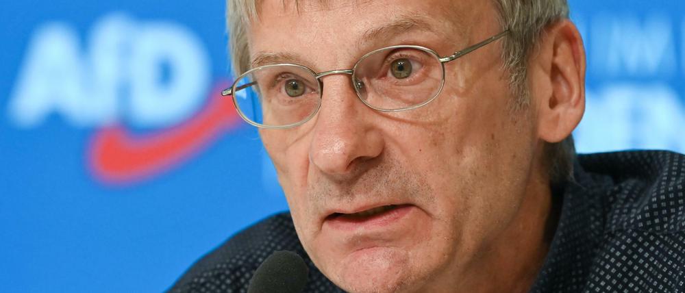 Der AfD-Abgeordnete Hans-Christoph Berndt, Vorsitzender des Vereins "Zukunft Heimat".