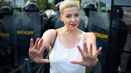 Maria Kolesnikowa, eine der Oppositionsführerinnen von Belarus, ist verschleppt worden. 