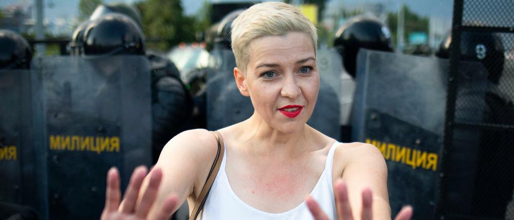 Maria Kolesnikowa, eine der Oppositionsführerinnen von Belarus, ist verschleppt worden.