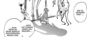 Zeichen und Wunder: Eine Seite aus „Mushishi“.