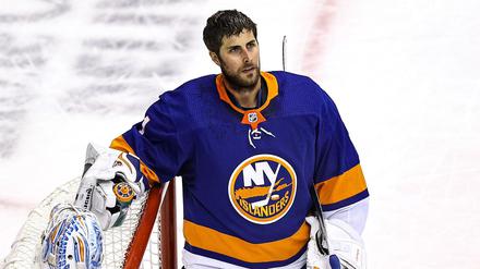 Im Halbfinale der NHL. Torwart Thomas Greiss.