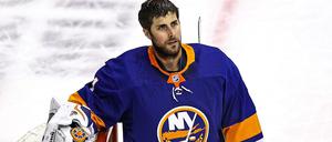 Im Halbfinale der NHL. Torwart Thomas Greiss.