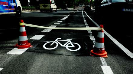 Verkehrswende mit Farbe und Baustellenhüttchen?