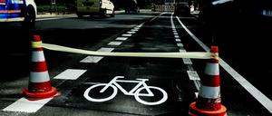 Verkehrswende mit Farbe und Baustellenhüttchen?
