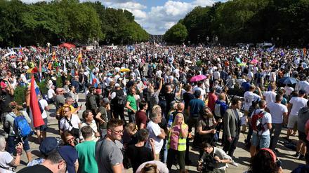 Den Corona-Demonstranten wird vorgeworfen, das Geschäft der Rechtsextremisten betrieben zu haben. Das sei übertrieben, findet unsere Autorin. 