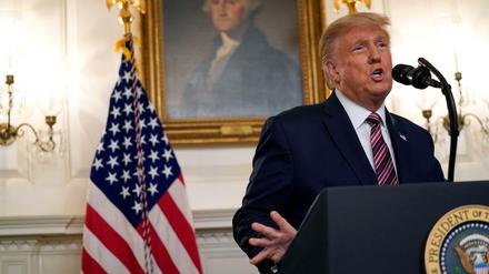 Angstmacher: US-Präsident Donald Trump im Weißen Haus.