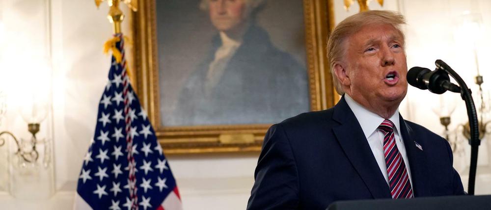 Angstmacher: US-Präsident Donald Trump im Weißen Haus.