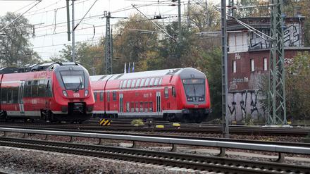Ein Regionalexpress der Deutschen Bahn