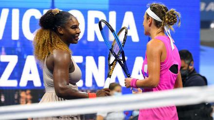 Am Ende blieb Serena Williams nur die Gratulation an Victoria Asarenka.
