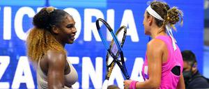 Am Ende blieb Serena Williams nur die Gratulation an Victoria Asarenka.