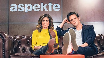 Katty Salié und Jo Schück, die beiden "aspekte"-Moderatoren