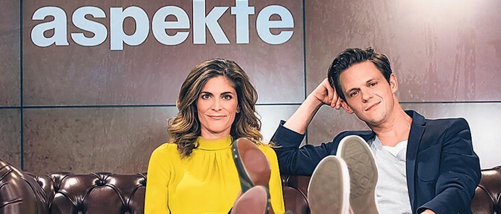 Katty Salié und Jo Schück, die beiden "aspekte"-Moderatoren