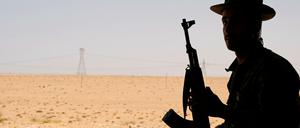 Ein Kämpfer der Libyschen Nationalarmee. Anfang 2019 schlug sich die Miliz der Kani-Brüder auf die Seite von Rebellengeneral Haftar.