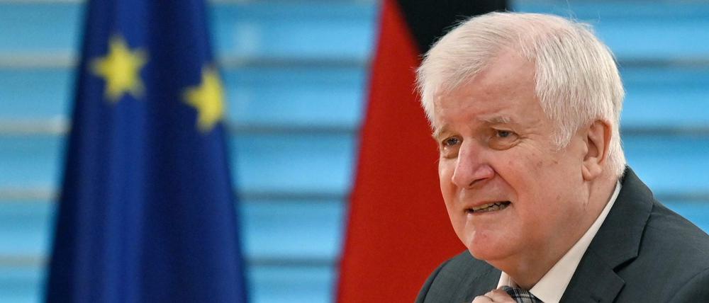 Bundesinnenminister Horst Seehofer (CSU) während der wöchentlichen Kabinettssitzung im Kanzleramt.