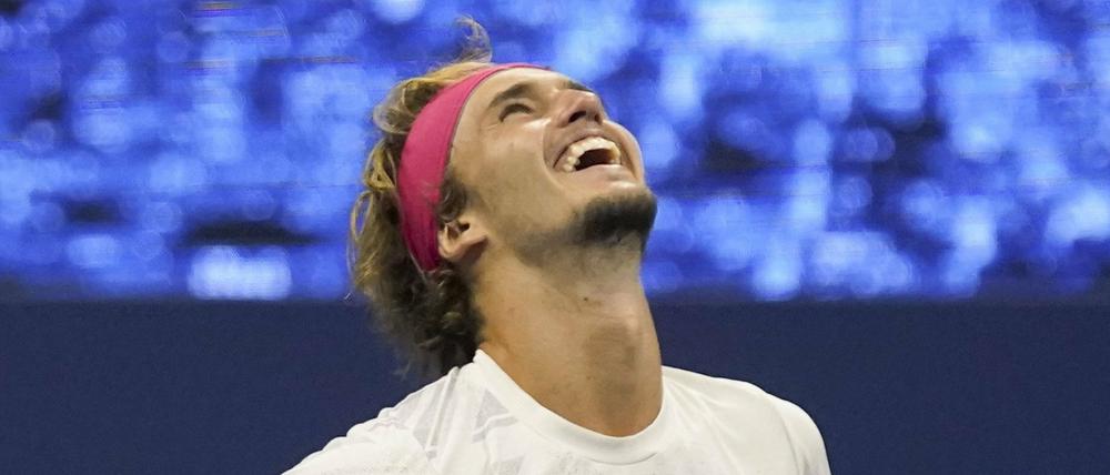 Nur noch ein Schritt vom Titel entfernt. Alexander Zverev steht im Finale von New York.