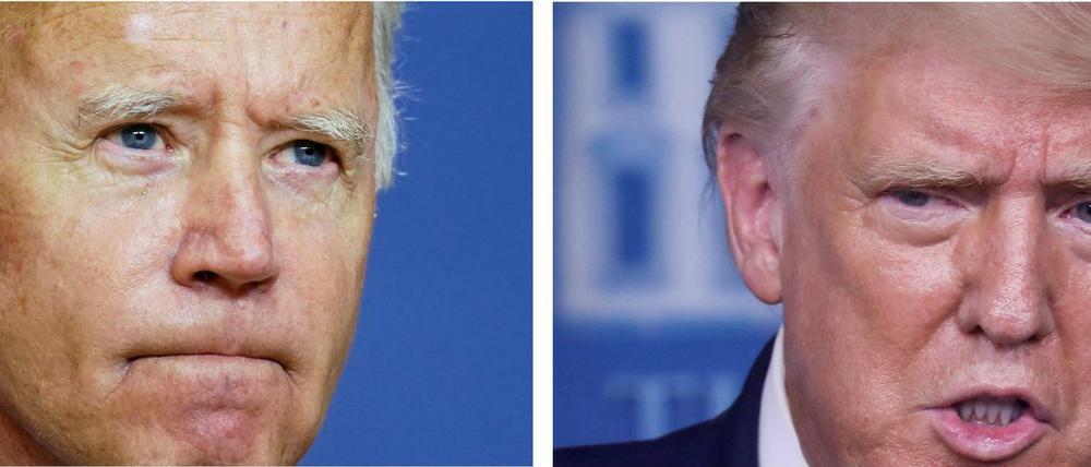 Der stille Herausforderer und der omnipräsente Amtsinhaber: Joe Biden tritt gegen Donald Trump im Kampf um das Weiße Haus an. 