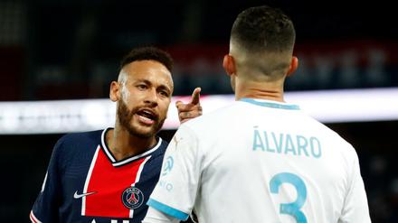 Erhitzte Gemüter und viele Rote Karten gab es zwischen PSG und Olympique.