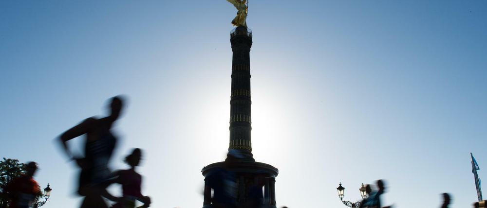 Marathon um die Siegessäule. 2020 werden hier keine Massen laufen.