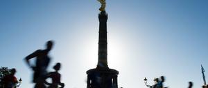 Marathon um die Siegessäule. 2020 werden hier keine Massen laufen.