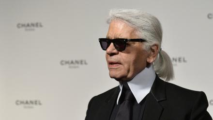 Der Modedesigner Karl Lagerfeld.