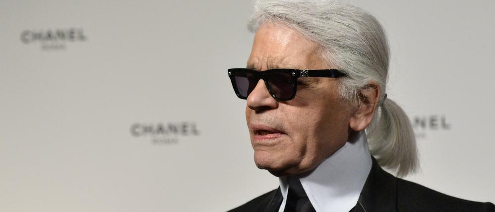 Der Modedesigner Karl Lagerfeld.