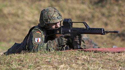 Soldaten der Deutsch-Französischen Brigade.