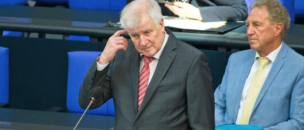 Innenminister Horst Seehofer (CSU) am Mittwoch im Bundestag.