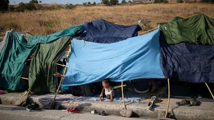 Nach dem Brand im Geflüchtetencamp Moria auf dem griechischen Lesbos sind mehr als 10.000 Menschen obdachlos.