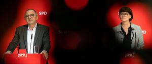 Die SPD-Vorsitzenden Norbert Walter-Borjans und Saskia Esken (Archivbild von 2019) 