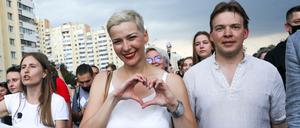 Die in Belarus inhaftierte Oppositionspolitikerin Maria Kolesnikowa ist am Mittwoch wegen "Gefährdung der nationalen Sicherheit" angeklagt worden (Archivfoto).