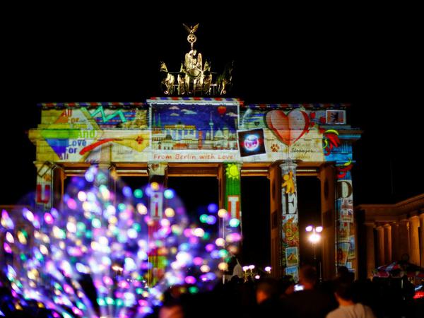 Ein Gruß aus Berlin: das Brandenburger Tor.