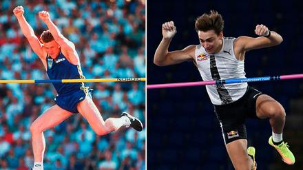 Alter und neuer Rekordhalter. Bubka (links) und Duplantis.