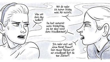 Unter Hochdruck: Eine Seite aus „Im selben Boot“.