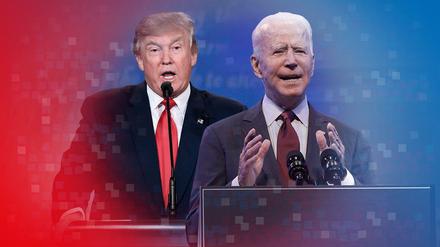 Trump und Biden treten im Duell an.