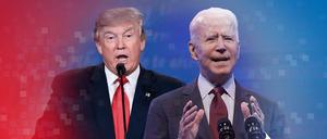 Trump und Biden treten im Duell an.