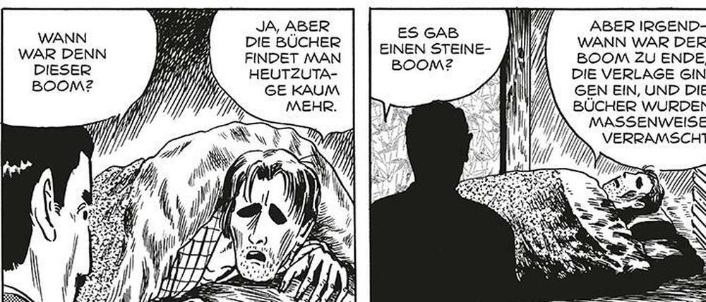 Sinnsucher: Eine Seite aus der „Der nutzlose Mann“.