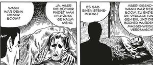 Sinnsucher: Eine Seite aus der „Der nutzlose Mann“.