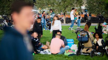 Viel los: der Park am Gleisdreieck am Sonnabend.