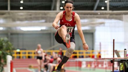 Maria Tietze, hier bei einem Wettbewerb in der Halle, startete 2019 erstmals bei der Para-WM. Über 200 Meter belegte sie Platz sechs.