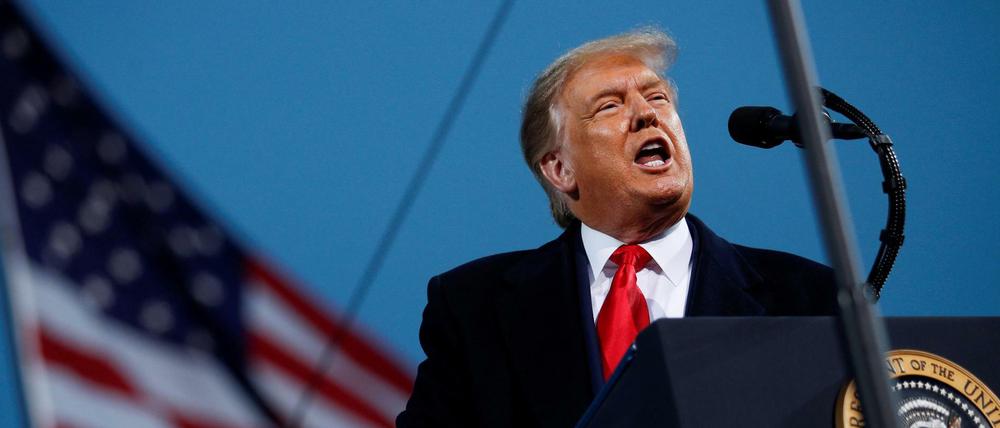 Donald Trump bei einem Wahlkampfauftritt in Fayetteville, North Carolina.