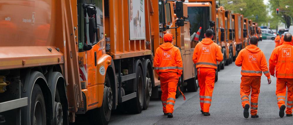 Wird der Müll nicht abgeholt? Auch die Berliner Stadtreinigung soll von Warnstreiks betroffen sein.