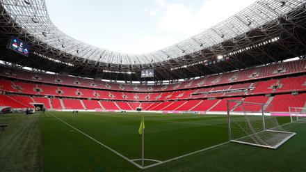 Noch ist die Puskás Arena leer. Aber die Uefa plant, am Donnerstag Zuschauer zuzulassen. 
