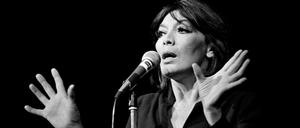 Die Sängerin Juliette Gréco in Paris.