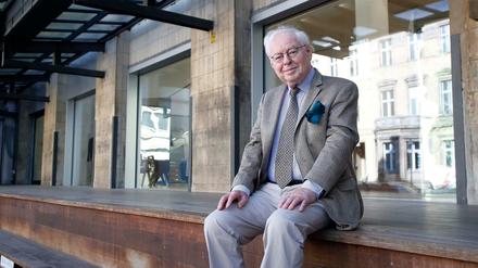 Hermann Rudolph, ehemaliger Herausgeber und Chefredakteur, im alten Tagesspiegel-Hof an der Potsdamer Straße.