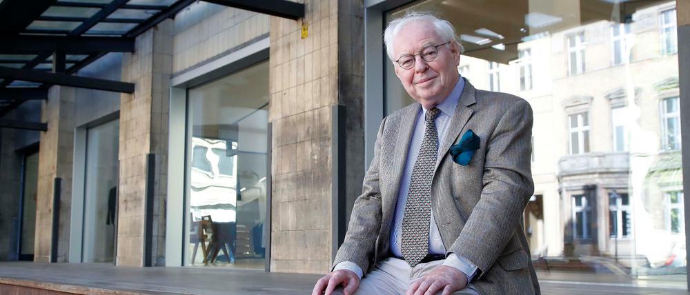 Hermann Rudolph, ehemaliger Herausgeber und Chefredakteur, im alten Tagesspiegel-Hof an der Potsdamer Straße.